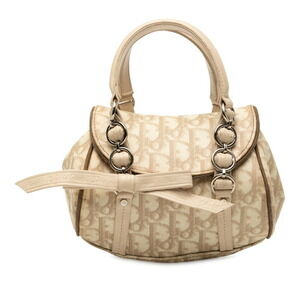 Dior Trotter Romantic Handbag Beige Tan Leather